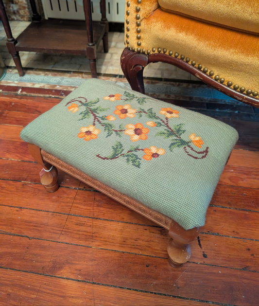 Floral Footstool