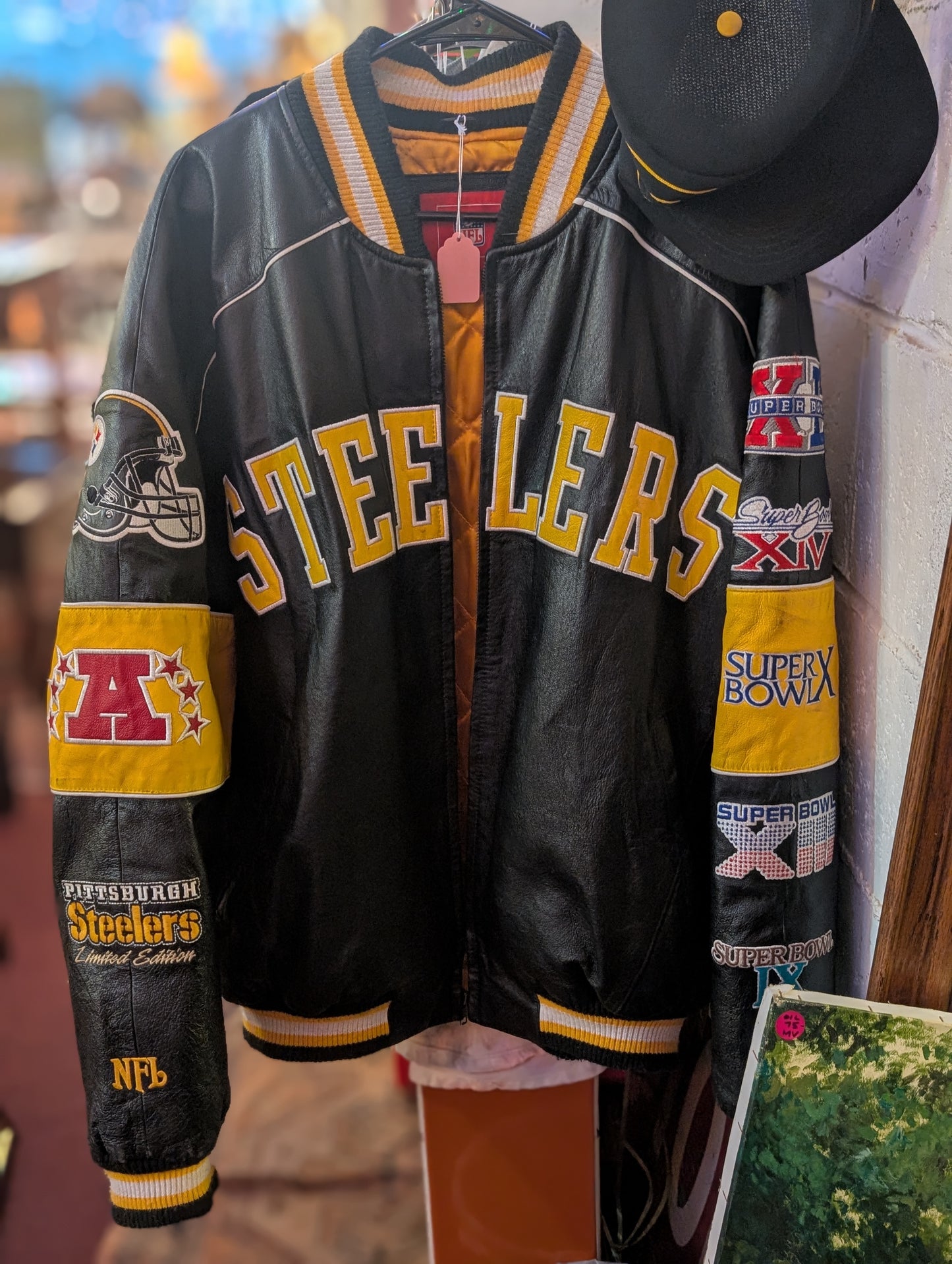 Steelers Superbowl Leather Jacket