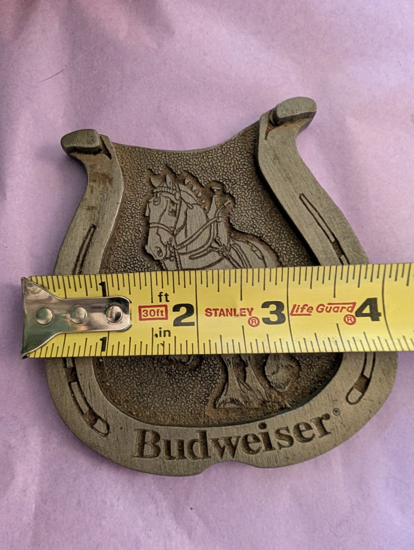 Budweiser Horseshoe Coaster Set (2)