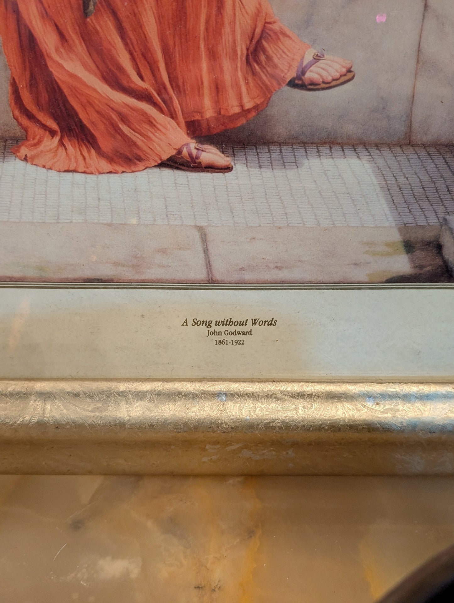 Greek Woman in Gold Frame