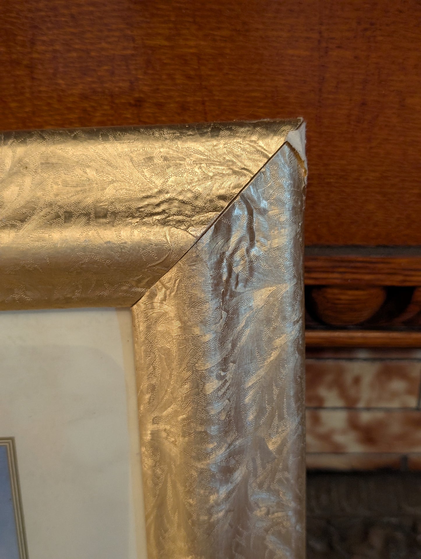 Greek Woman in Gold Frame