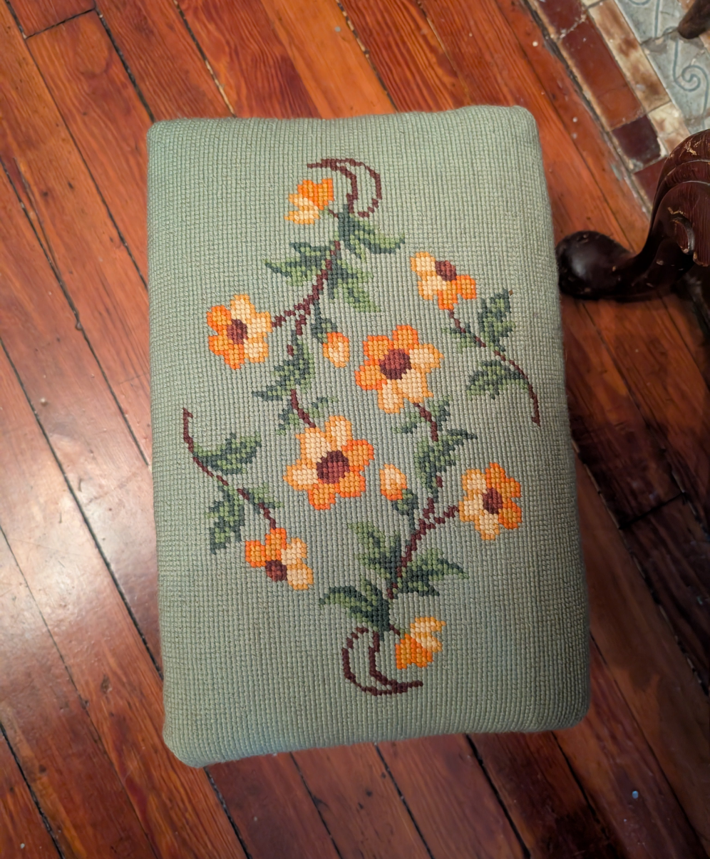 Floral Footstool